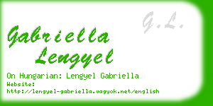 gabriella lengyel business card